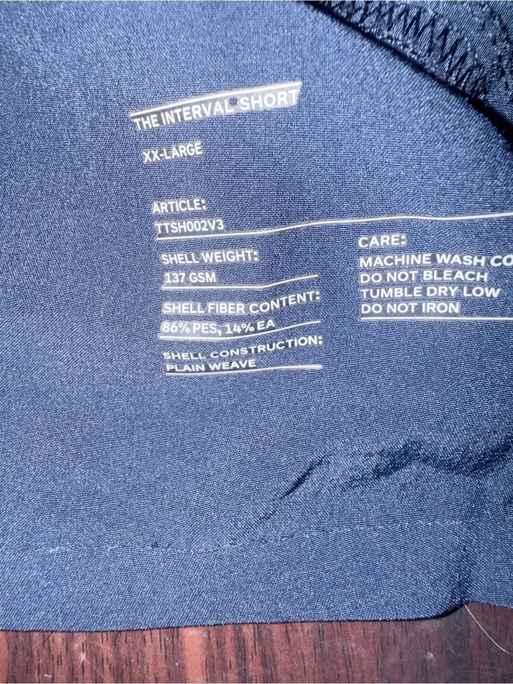 Ten Thousand Navy Athletic Shorts with Black Waistband